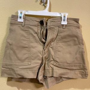 H&M High-Waisted Khaki Shorts
